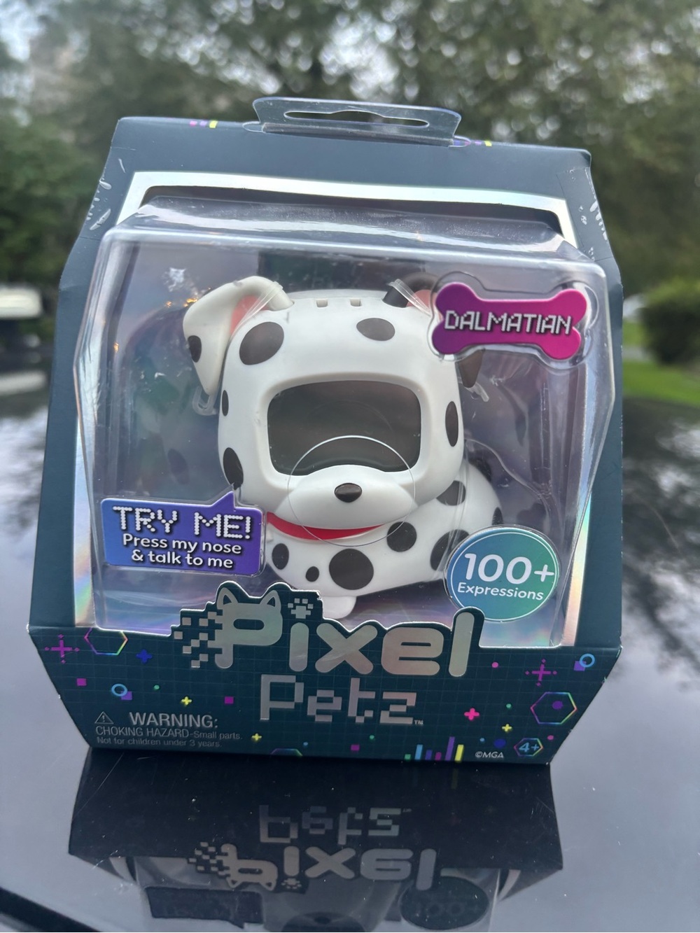 Dalmatian Interactive Toy - White with Black Spots